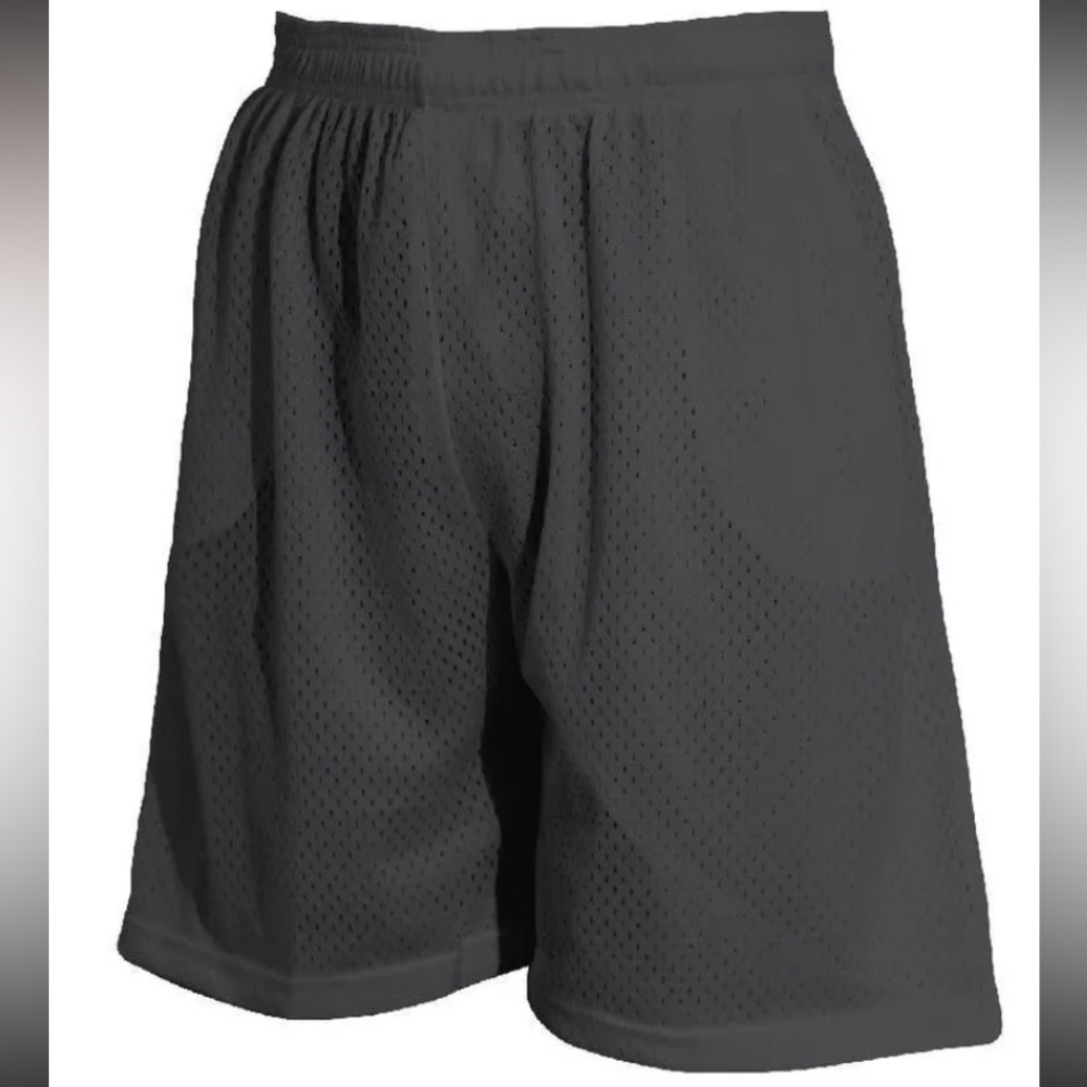 🩶🩳 Men’s Mesh Basketball Shorts w/2 front pockets - Charcoal Gray